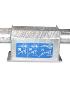 Lower part f/silo boot M 75 2-line continuous auger